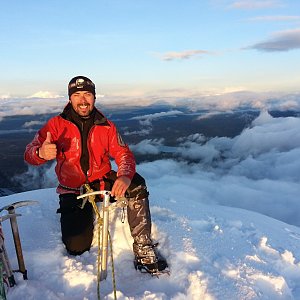 Libor Morong on the summit of Huayna Potosí (23.2.2013 15:05)