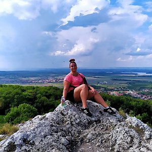 Kristýna Harcová on the summit of Sirotčí hrádek (12.9.2021 17:00)