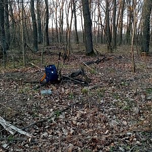 Jiřina na vrcholu Ochůzky (4.4.2022)