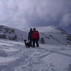 Dzanny on the summit of Cima della Rosetta