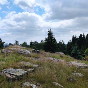 Martin Suchopár on the summit of Strážce (3.7.2023 10:51)