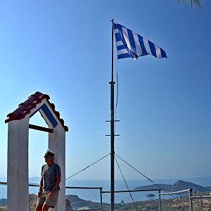 Jarda Vála on the summit of Asini (19.8.2021)