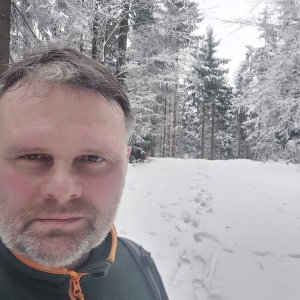 Bohumír Michal na vrcholu Beskydek J (31.1.2026 14:09)
