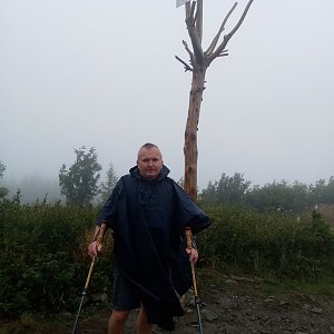 Michael na vrcholu Skrzyczne (26.8.2021 13:26)