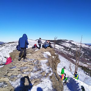 Jiří Němec na vrcholu Malinowska Skala (25.1.2020 12:00)