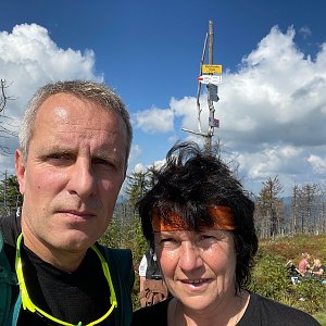 Irča na vrcholu Malinowska Skala (4.9.2021 12:20)