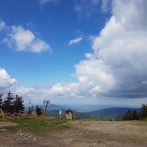 Marcela Kubíčková na vrcholu Małe Skrzyczne (28.5.2022 10:40)