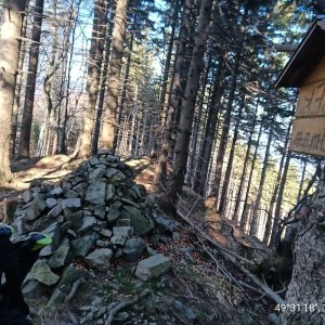 Li Be on the summit of Smrček (18.3.2026 14:44)