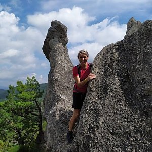 Šárka Dořičáková na vrcholu Súľov (27.6.2020)