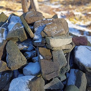 Ondra na vrcholu Prašivá (14.1.2022 13:21)