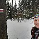 Zdeňka Máchová na vrcholu Prašivá (18.2.2021 14:47)