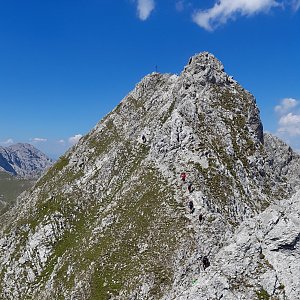 Martin Matějka on the summit of Westliche Kaminspitze (25.7.2022 12:46)
