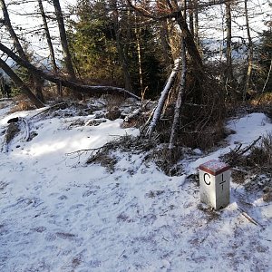 Střelec na vrcholu Polomka (9.1.2022 13:33)