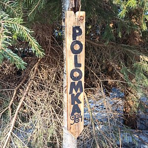 Roman Tigge na vrcholu Polomka (14.3.2022 17:30)