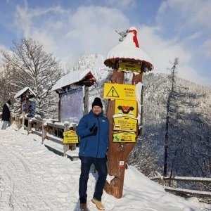 Tomáš Mucha na vrcholu Hrebienok (12.1.2026 11:25)
