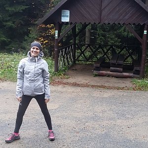 Jan Čech na vrcholu Tanečnice - sedlo (29.10.2018 14:12)