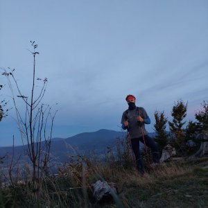 Tomáš Vašíček na vrcholu Ondřejník (18.10.2023 18:05)