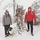 Kamča a Lukáš na vrcholu Ondřejník (7.2.2021 12:21)