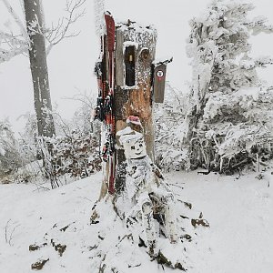 Radim Fcb on the summit of Ondřejník (7.2.2021 12:00)