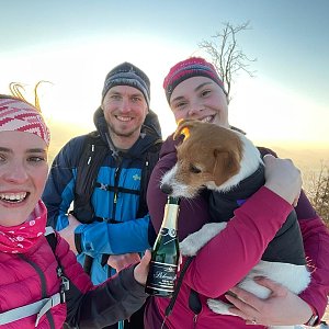 Lukáš Plánička na vrcholu Ondřejník (21.2.2021 16:35)