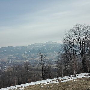 Adel Klimešová na vrcholu Ondřejník (23.2.2019 13:20)