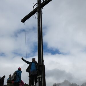 ZdenkaV on the summit of Hochzeiger (9.9.2024)