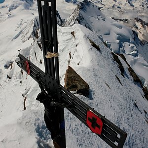 Jan Matiášek na vrcholu Dom de Mischabel (25.6.2016 11:10)