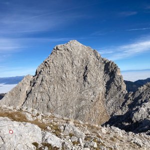 Tomáš Bublan on the summit of Špik (9.11.2024 11:55)