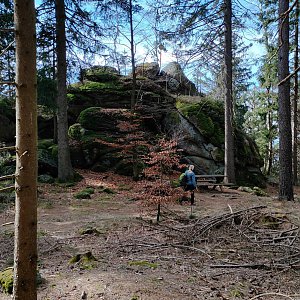Tomi on the summit of Plochwald (18.3.2023 13:54)