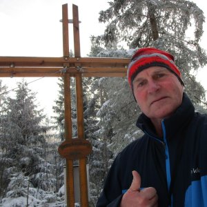 Michal Kříž on the summit of Brockenberg (1.1.2026 10:48)
