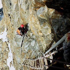 Jan Matiášek on the summit of Matterhorn (30.8.2008)