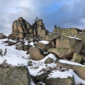Martin Matějka on the summit of Sucha Góra (27.12.2021 14:07)