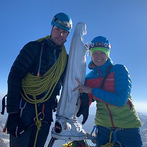 Petra na vrcholu Gran Paradiso (15.8.2021 9:00)