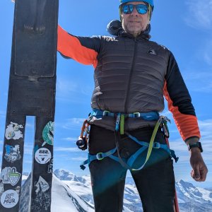 Michal on the summit of Allalinhorn (26.8.2025 13:10)