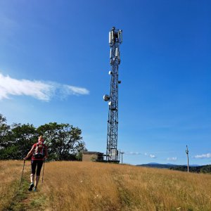 Horalka Anička on the summit of Kyselá hora (30.9.2023)