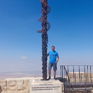 Jiří Hudec on the summit of Mount Nebo (20.9.2023 11:00)