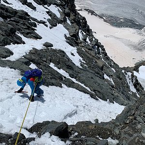 Petra na vrcholu Rimpfischhorn (5.8.2021 12:00)