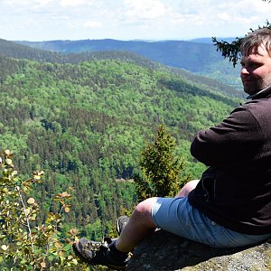 Bohumír Michal na vrcholu Jelení kámen (28.5.2022 13:52)