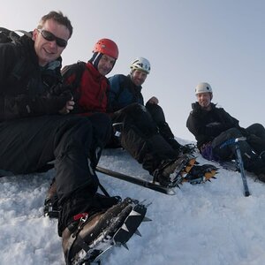 Bodik on the summit of Mönch (8.9.2014 9:00)