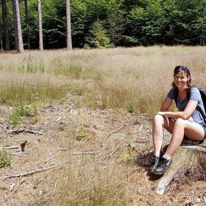 Iveta Válová on the summit of Žižkov (23.6.2024)