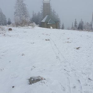 Ivo on the summit of Kozubová S (1.2.2026 11:31)