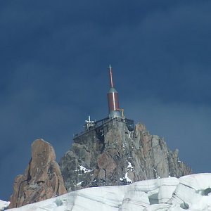 Patejl na vrcholu Aiguille du Midi (30.7.2017 7:46)