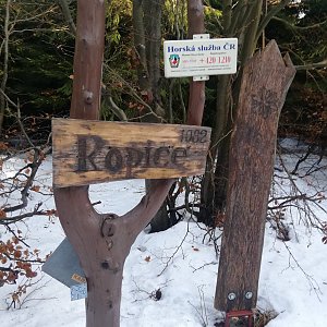 Střelec na vrcholu Ropice (2.1.2022 13:46)