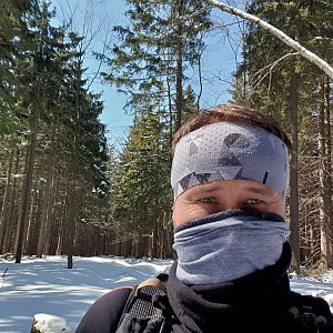 Igor Gluza na vrcholu Ropice (31.3.2020 14:42)