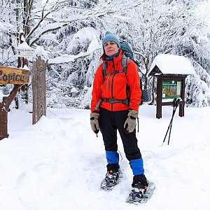 Dana na vrcholu Ropice (15.1.2021)