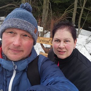 Petr Rzeplinski na vrcholu Ropice (9.3.2019 15:35)