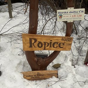 Jan Pova na vrcholu Ropice (9.3.2019 8:13)