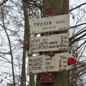 Horalka Anička on the summit of Třesín (23.1.2025 11:43)