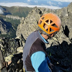 ThrasherVojti on the summit of Veľká Vidlová veža (15.9.2023 16:10)