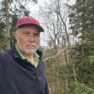 Rastislav Biarinec on the summit of Kopšovec (4.4.2026 14:37)